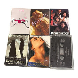 Cassette Tape Singles Sampler Lot Of 6 Tapes Bon Jovi, Bryan Adams And More